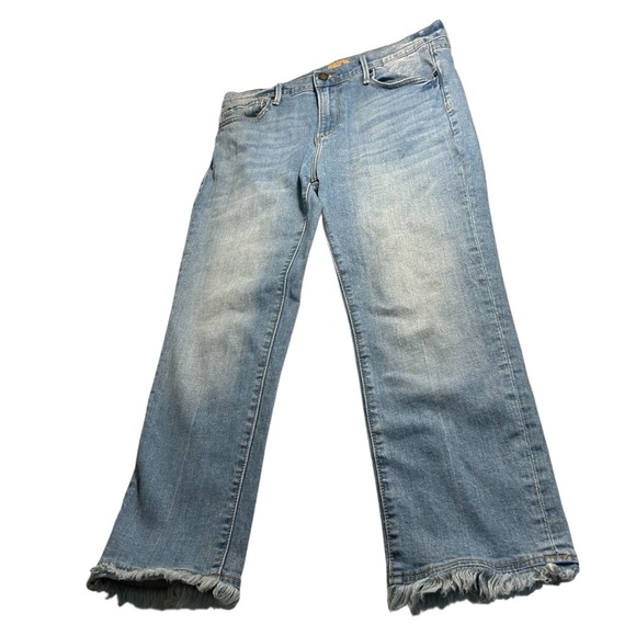 DRIFTWOOD Candace Cropped Raw Hem Jeans Sz 29 - Picture 3 of 13